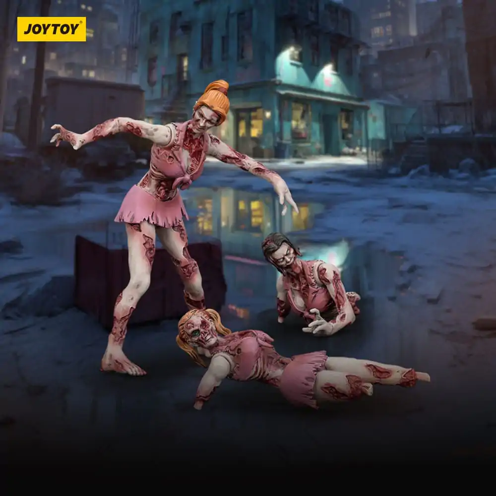Zombie Dark Source Cheer Leaders 3 db-os akciófigura csomag 8 cm termékfotó