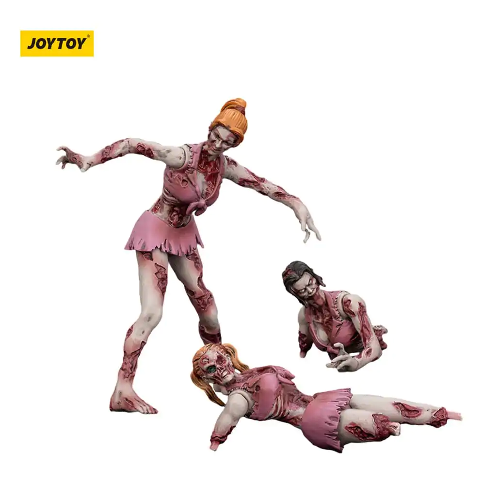 Zombie Dark Source Cheer Leaders 3 db-os akciófigura csomag 8 cm termékfotó