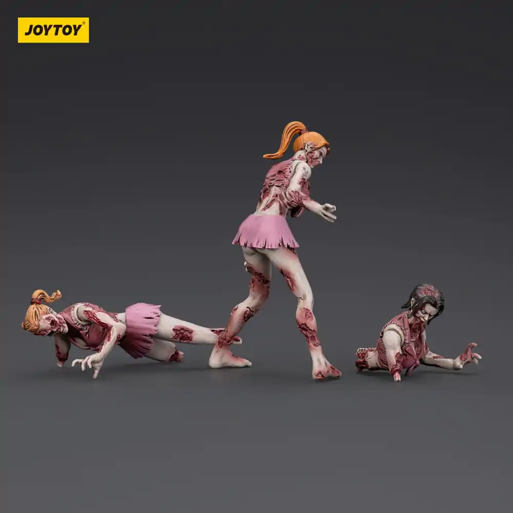 Zombie Dark Source Cheer Leaders 3 db-os akciófigura csomag 8 cm termékfotó