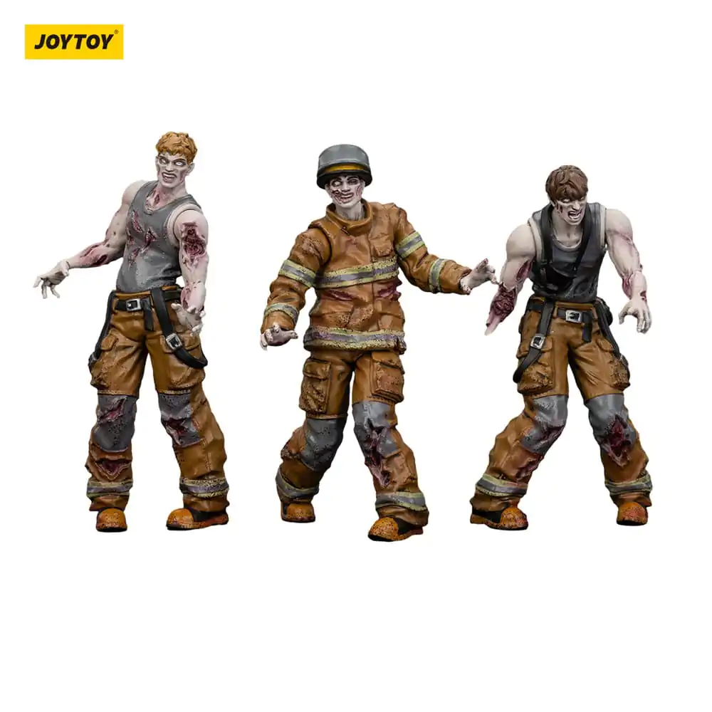 Zombie Dark Source Firefighters 3 db-os akciófigura csomag 8 cm termékfotó