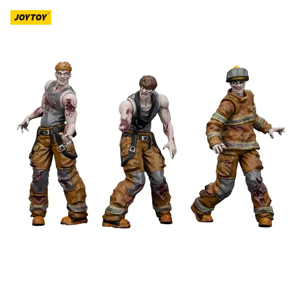 Zombie Dark Source Firefighters 3 db-os akciófigura csomag 8 cm termékfotó
