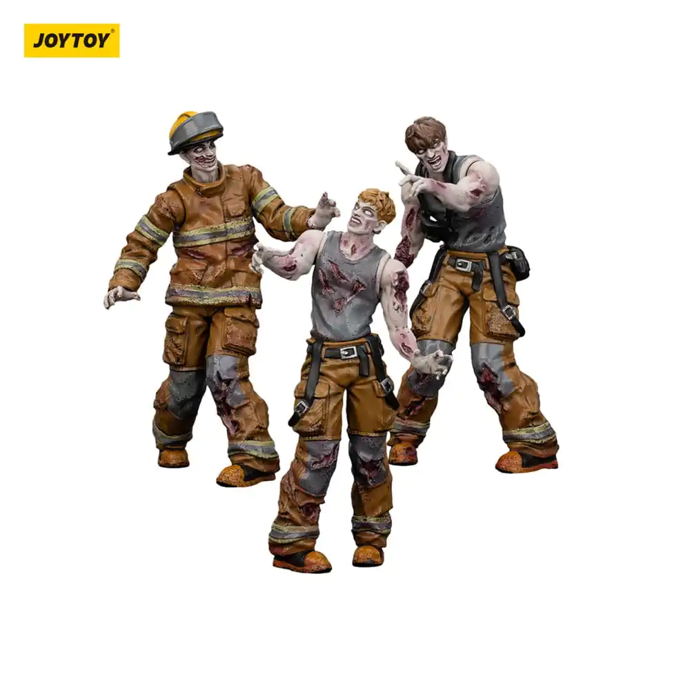 Zombie Dark Source Firefighters 3 db-os akciófigura csomag 8 cm termékfotó