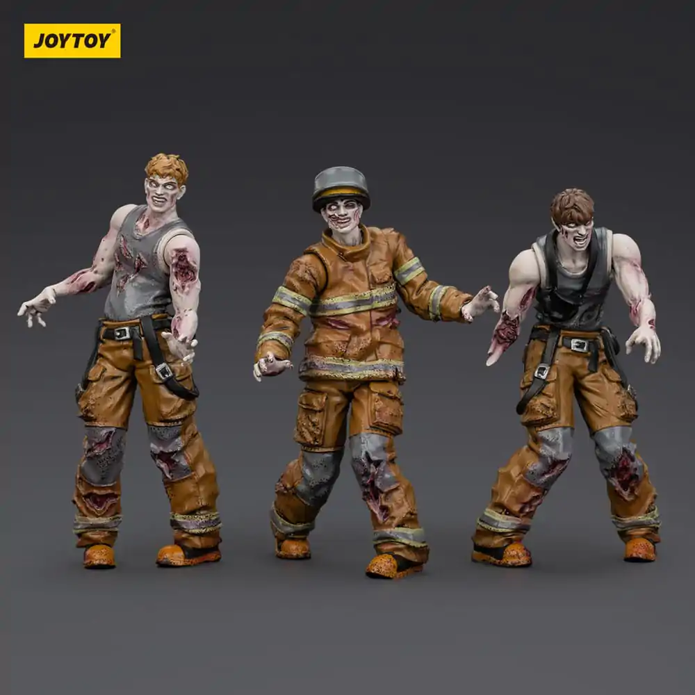 Zombie Dark Source Firefighters 3 db-os akciófigura csomag 8 cm termékfotó