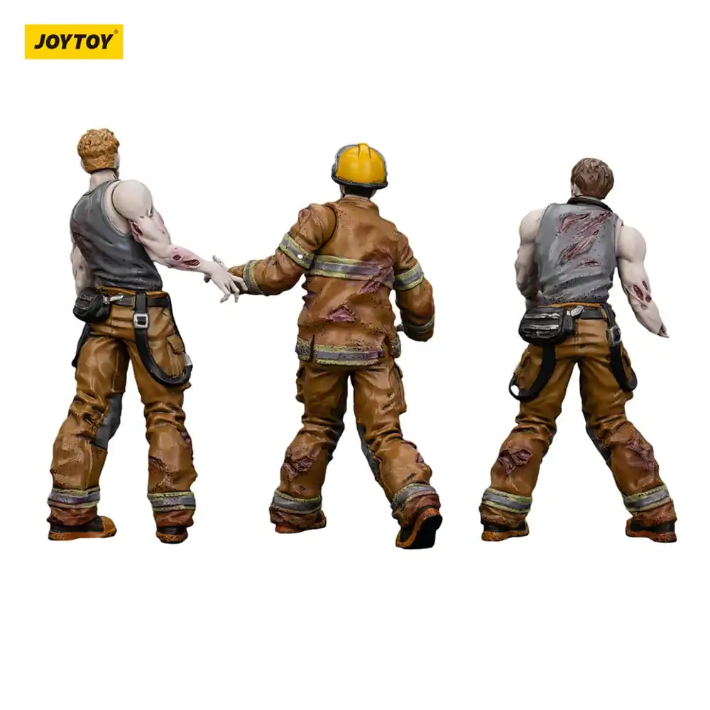 Zombie Dark Source Firefighters 3 db-os akciófigura csomag 8 cm termékfotó
