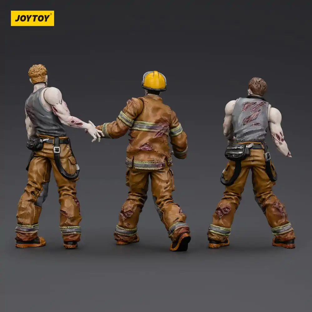 Zombie Dark Source Firefighters 3 db-os akciófigura csomag 8 cm termékfotó