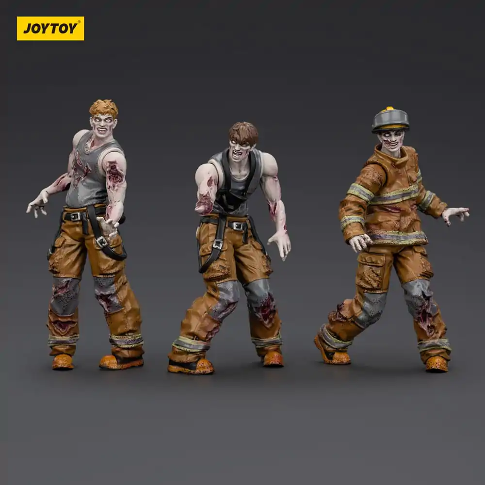 Zombie Dark Source Firefighters 3 db-os akciófigura csomag 8 cm termékfotó