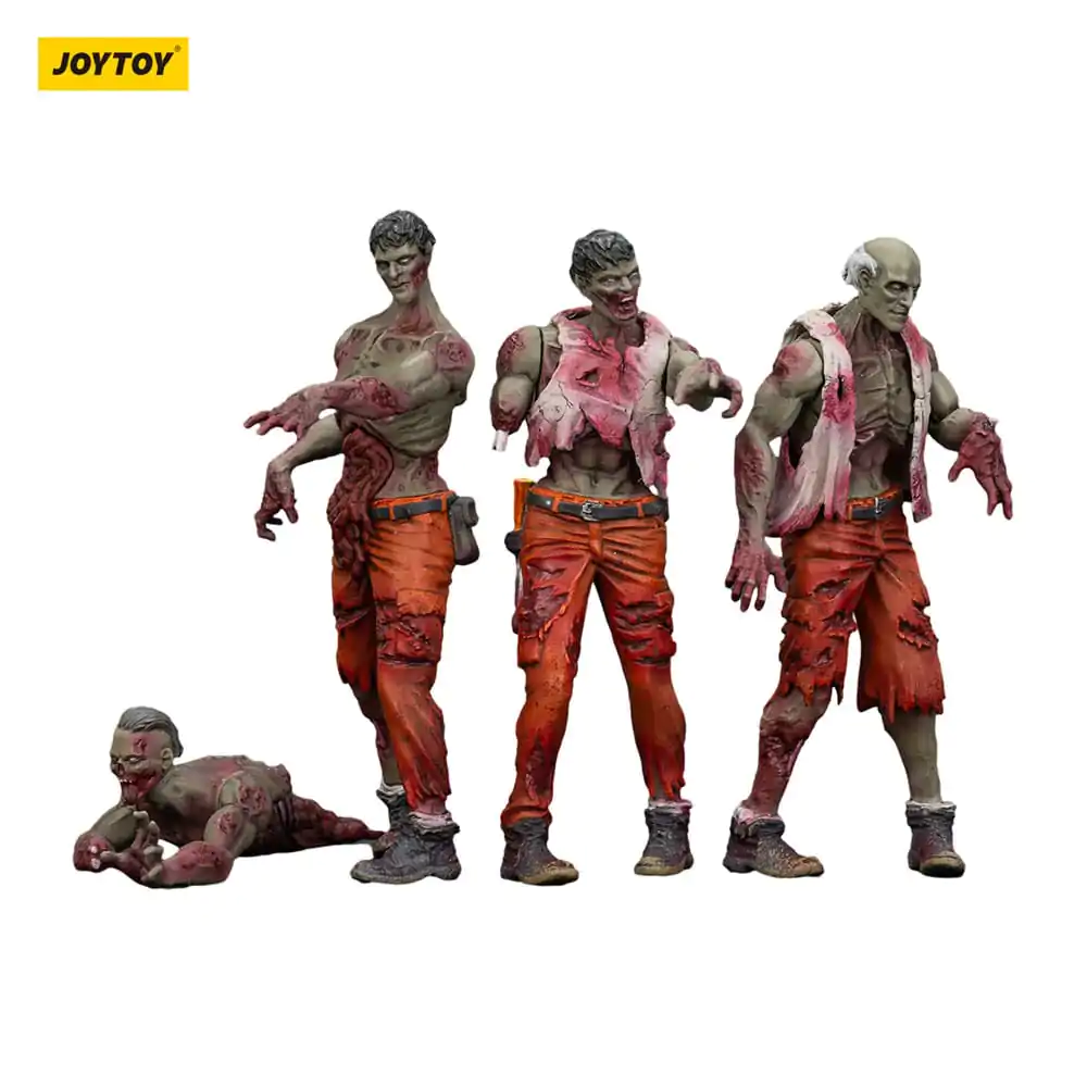 Zombie Dark Source Mechanic Team 4 db-os akciófigura csomag 8 cm termékfotó
