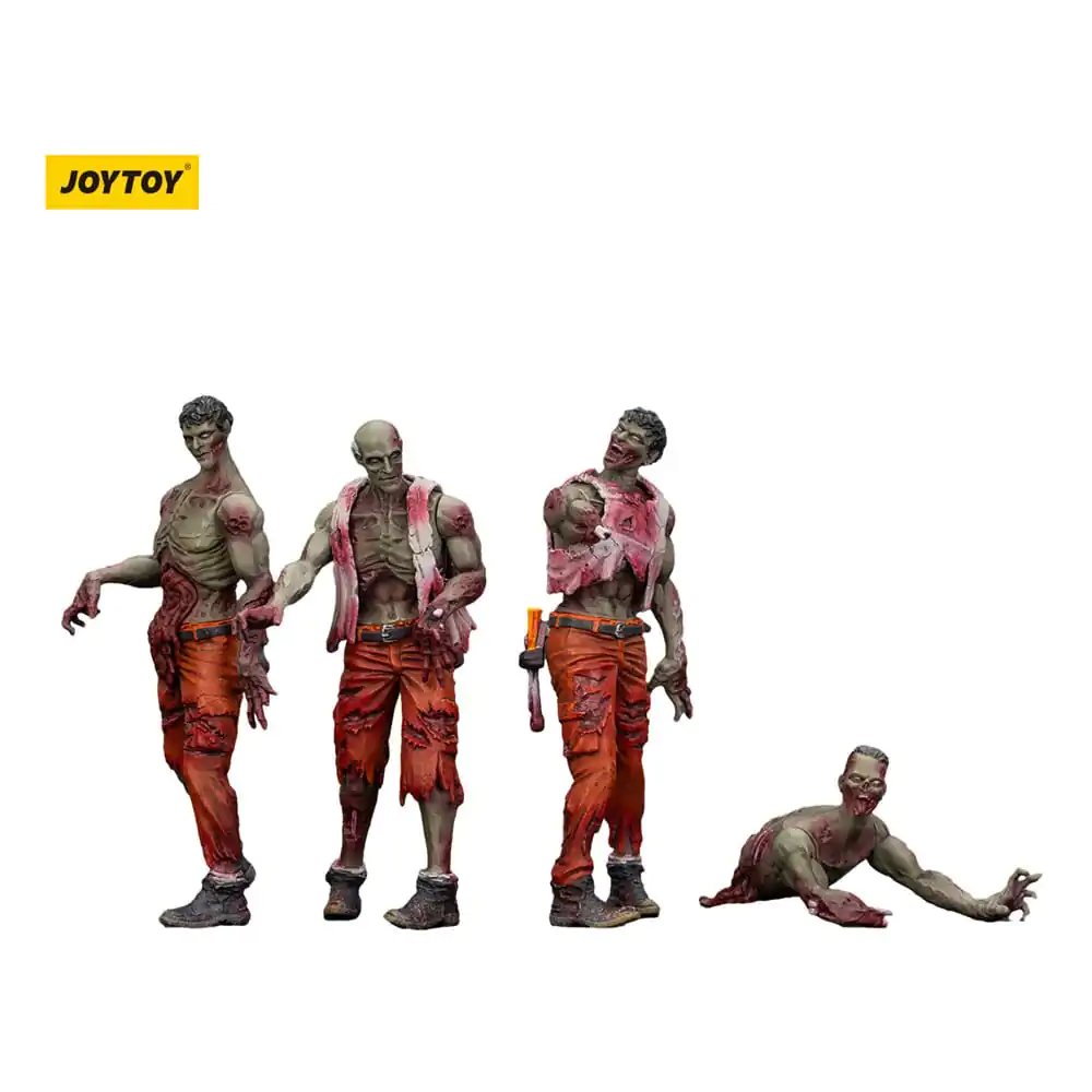 Zombie Dark Source Mechanic Team 4 db-os akciófigura csomag 8 cm termékfotó