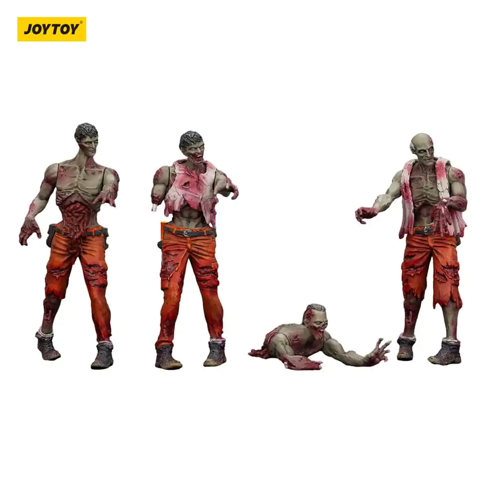 Zombie Dark Source Mechanic Team 4 db-os akciófigura csomag 8 cm termékfotó