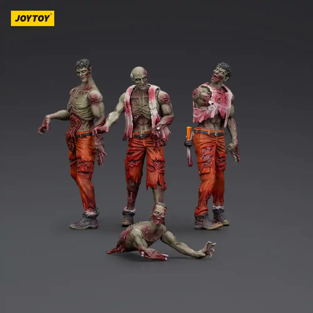 Zombie Dark Source Mechanic Team 4 db-os akciófigura csomag 8 cm termékfotó