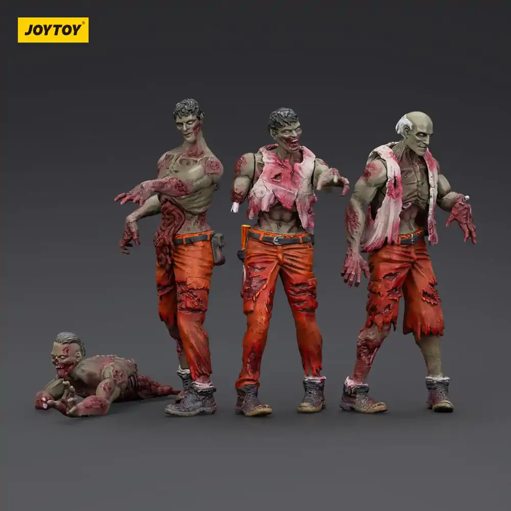 Zombie Dark Source Mechanic Team 4 db-os akciófigura csomag 8 cm termékfotó