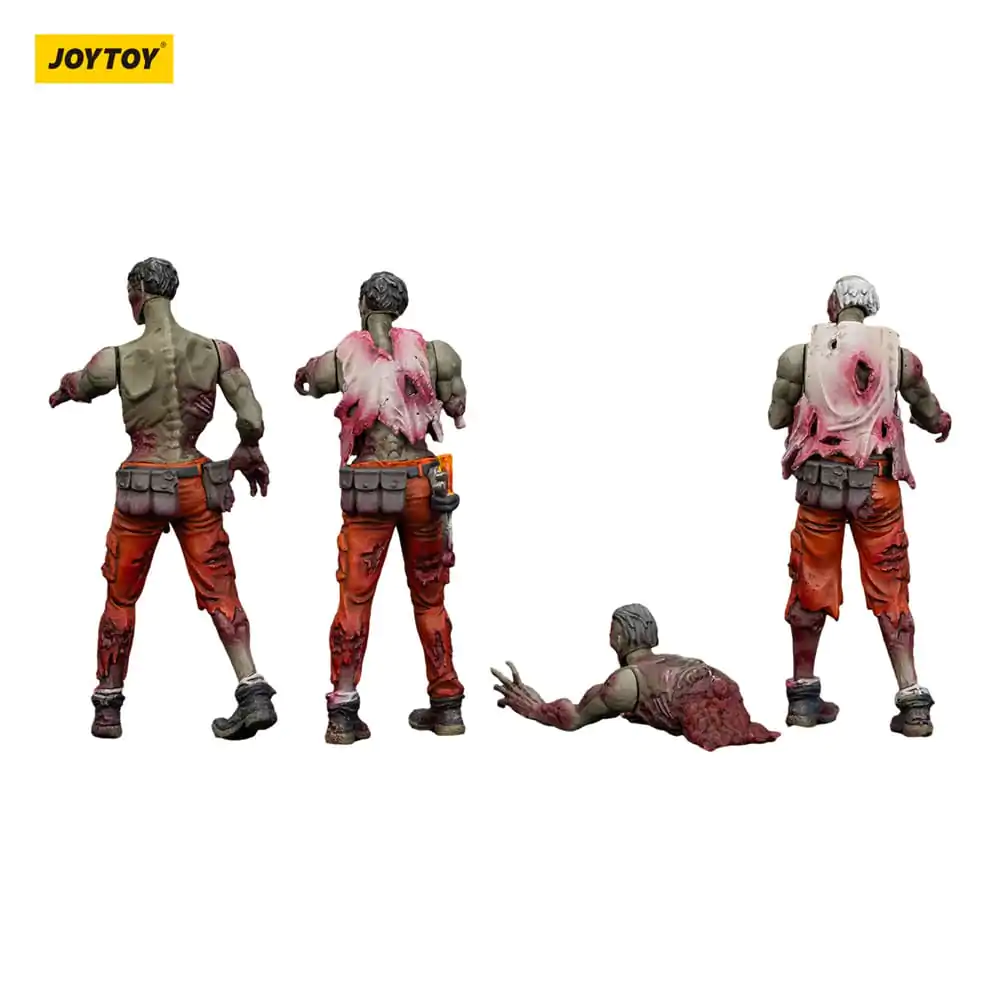 Zombie Dark Source Mechanic Team 4 db-os akciófigura csomag 8 cm termékfotó