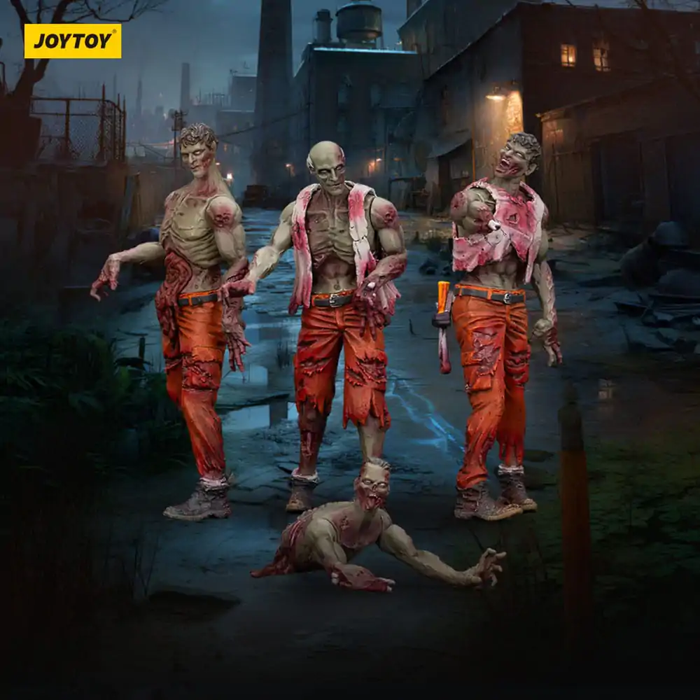 Zombie Dark Source Mechanic Team 4 db-os akciófigura csomag 8 cm termékfotó
