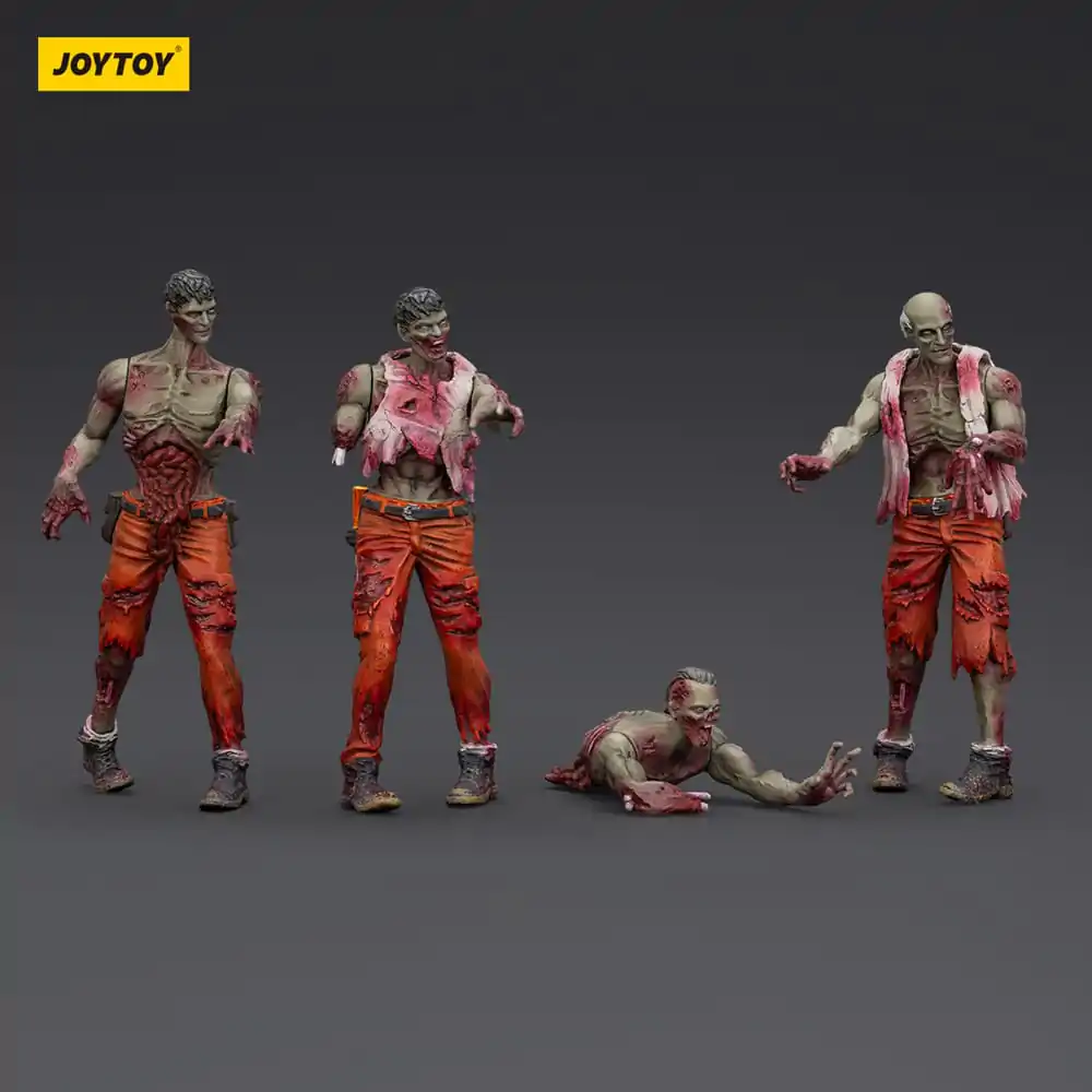 Zombie Dark Source Mechanic Team 4 db-os akciófigura csomag 8 cm termékfotó