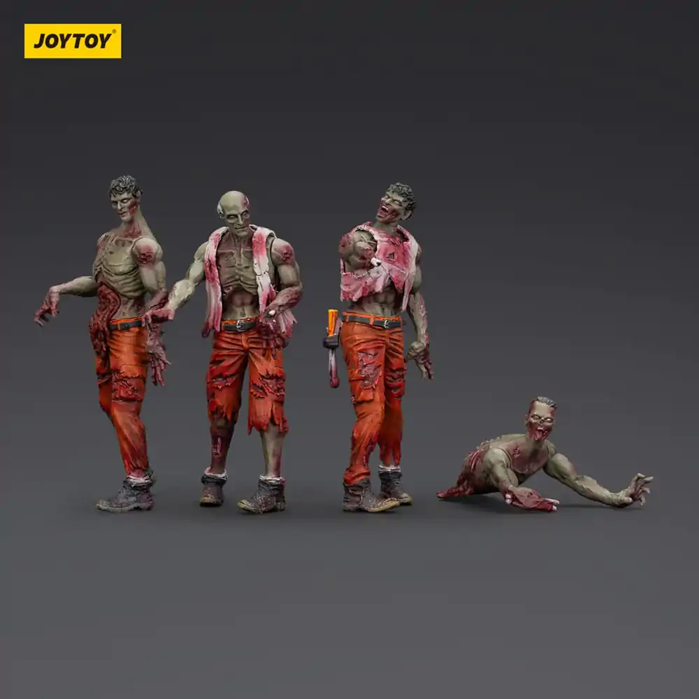 Zombie Dark Source Mechanic Team 4 db-os akciófigura csomag 8 cm termékfotó