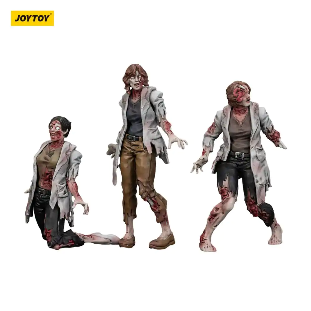 Zombie Dark Source Scientists (Female) 3 db-os akciófigura csomag 8 cm termékfotó