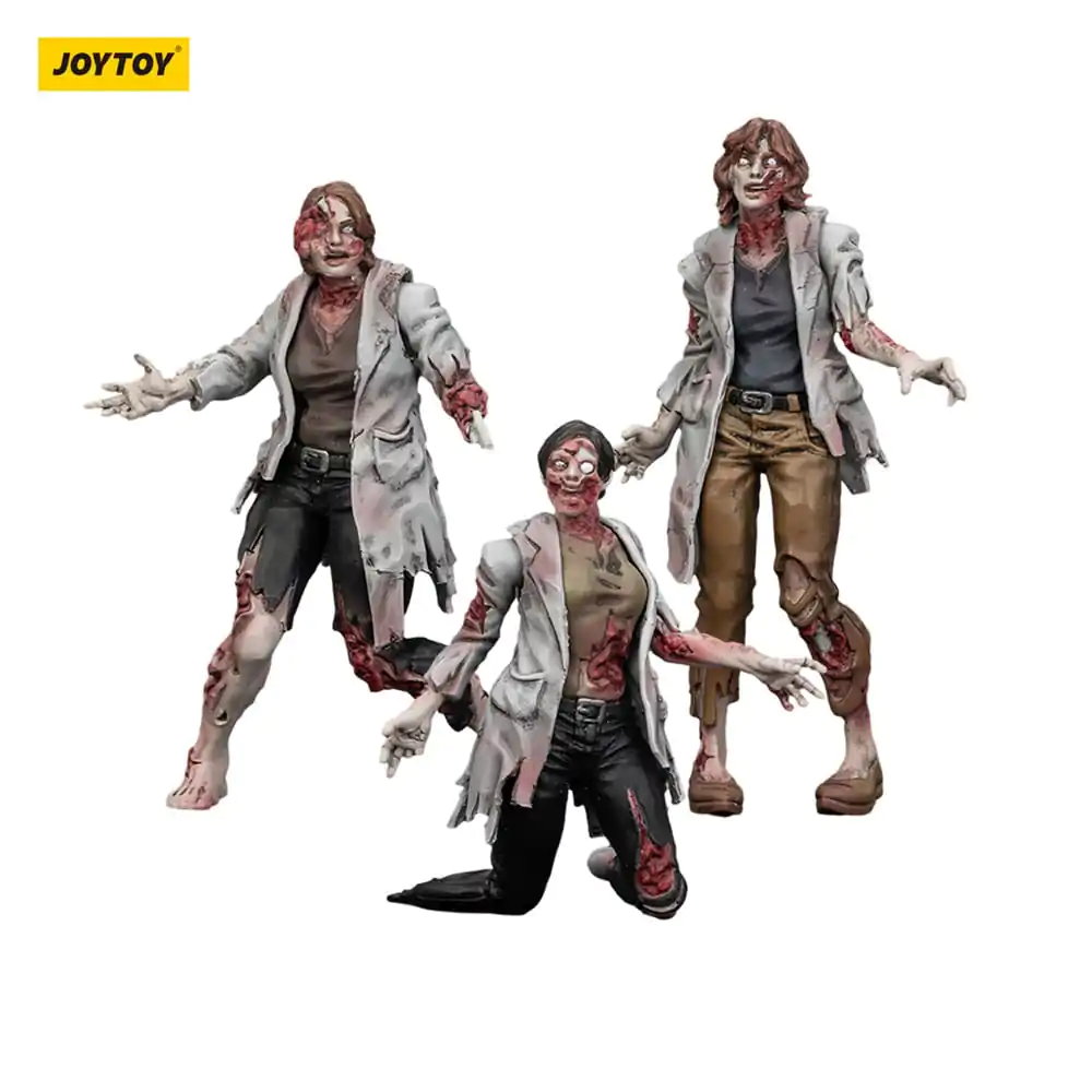 Zombie Dark Source Scientists (Female) 3 db-os akciófigura csomag 8 cm termékfotó