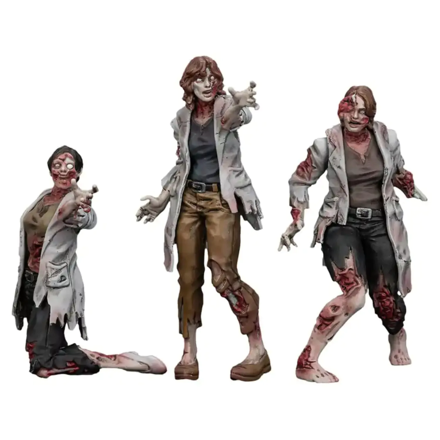 Zombie Dark Source Scientists (Female) 3 db-os akciófigura csomag 8 cm termékfotó