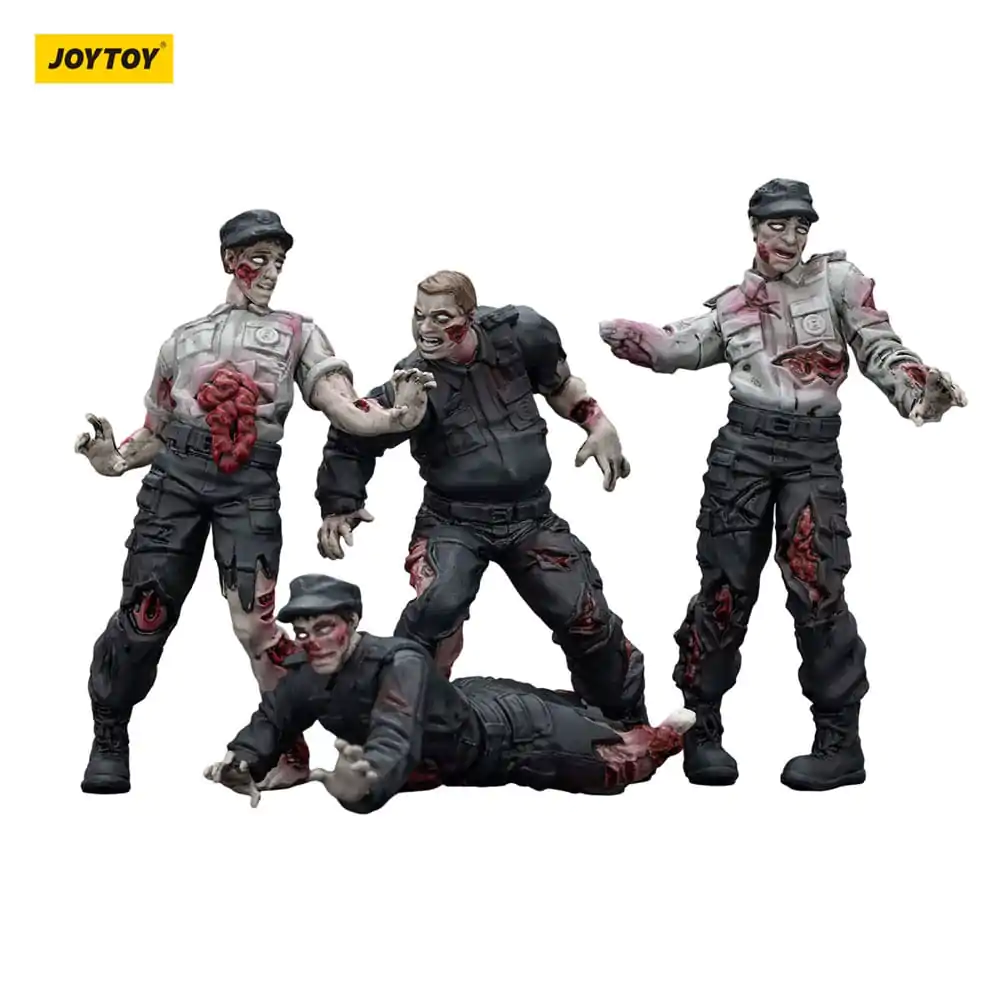 Zombie Dark Source Security Guards  4 db-os akciófigura csomag 8 cm termékfotó