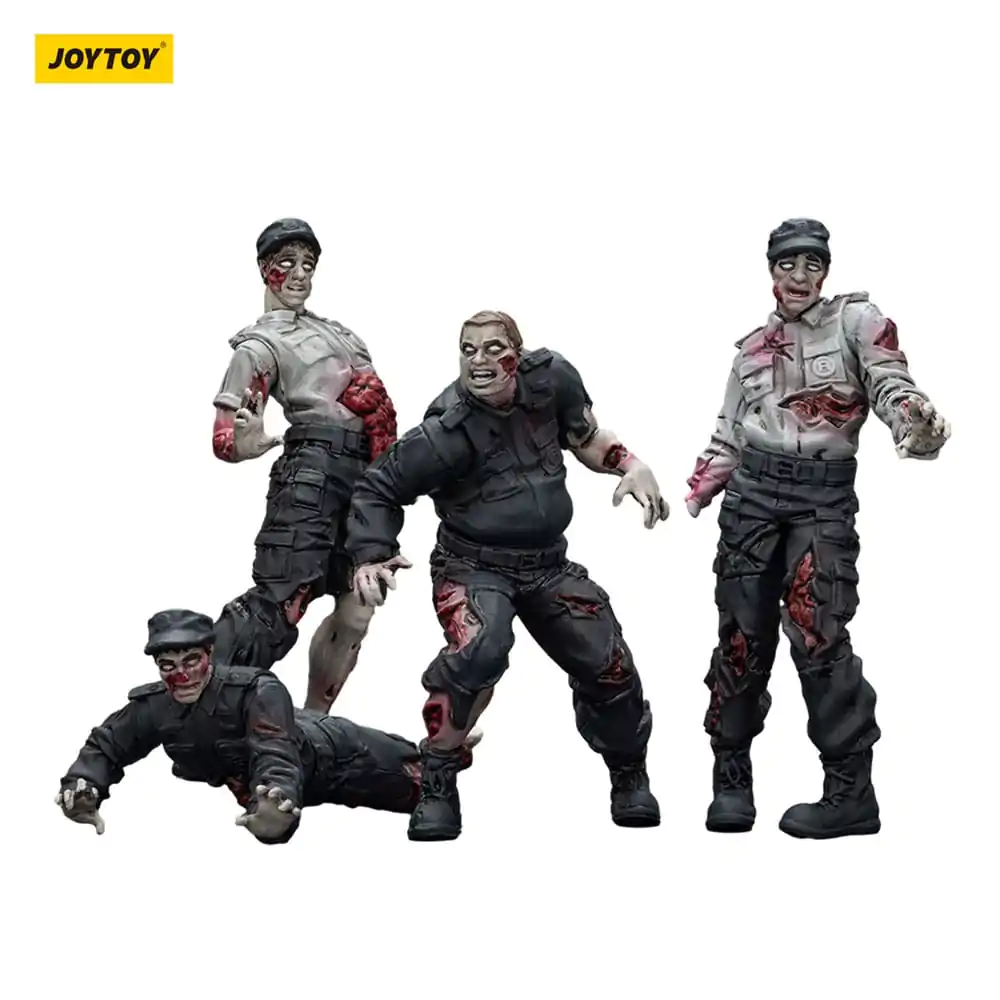 Zombie Dark Source Security Guards  4 db-os akciófigura csomag 8 cm termékfotó