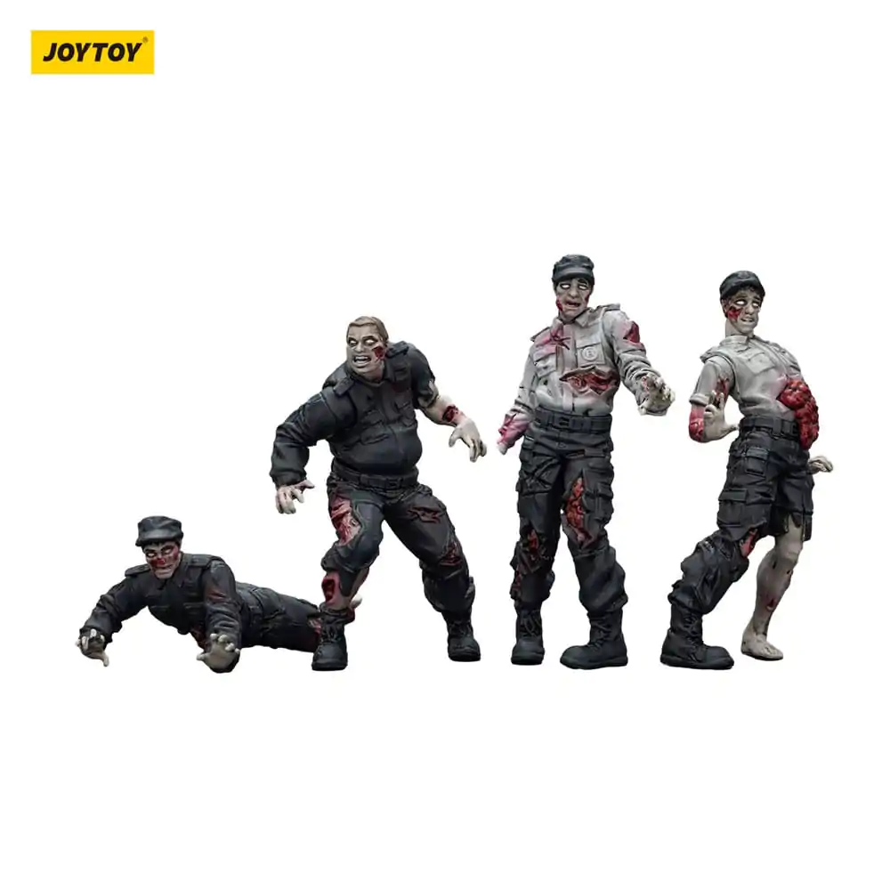 Zombie Dark Source Security Guards  4 db-os akciófigura csomag 8 cm termékfotó