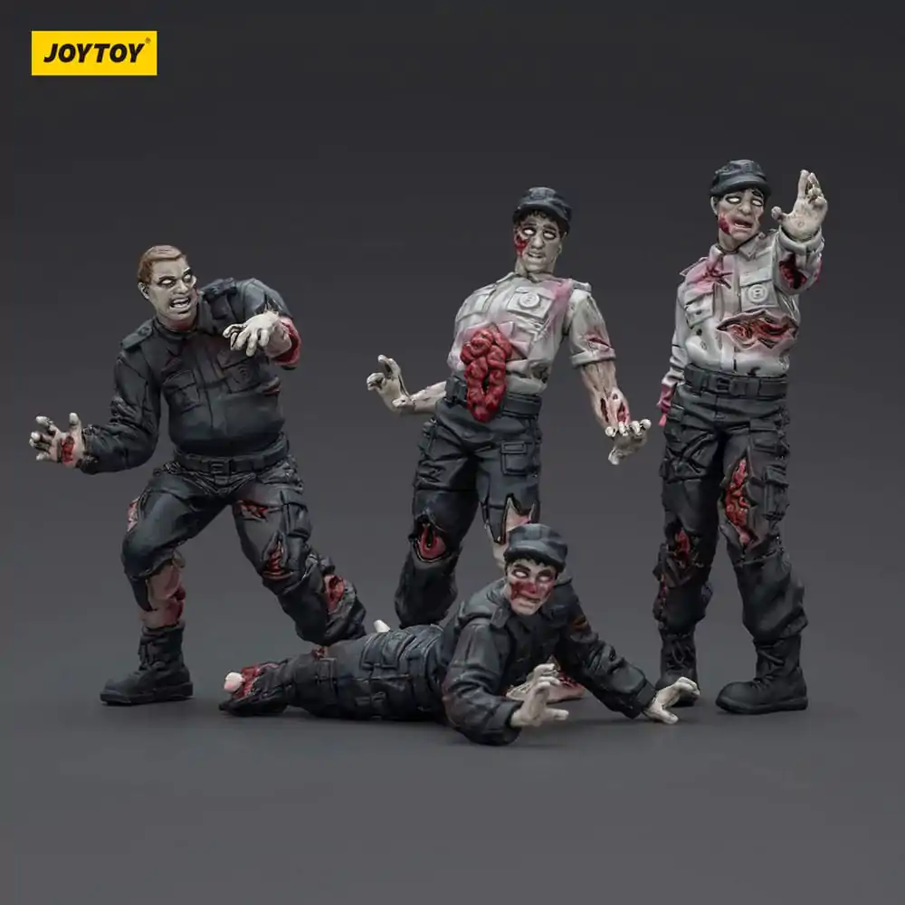 Zombie Dark Source Security Guards  4 db-os akciófigura csomag 8 cm termékfotó
