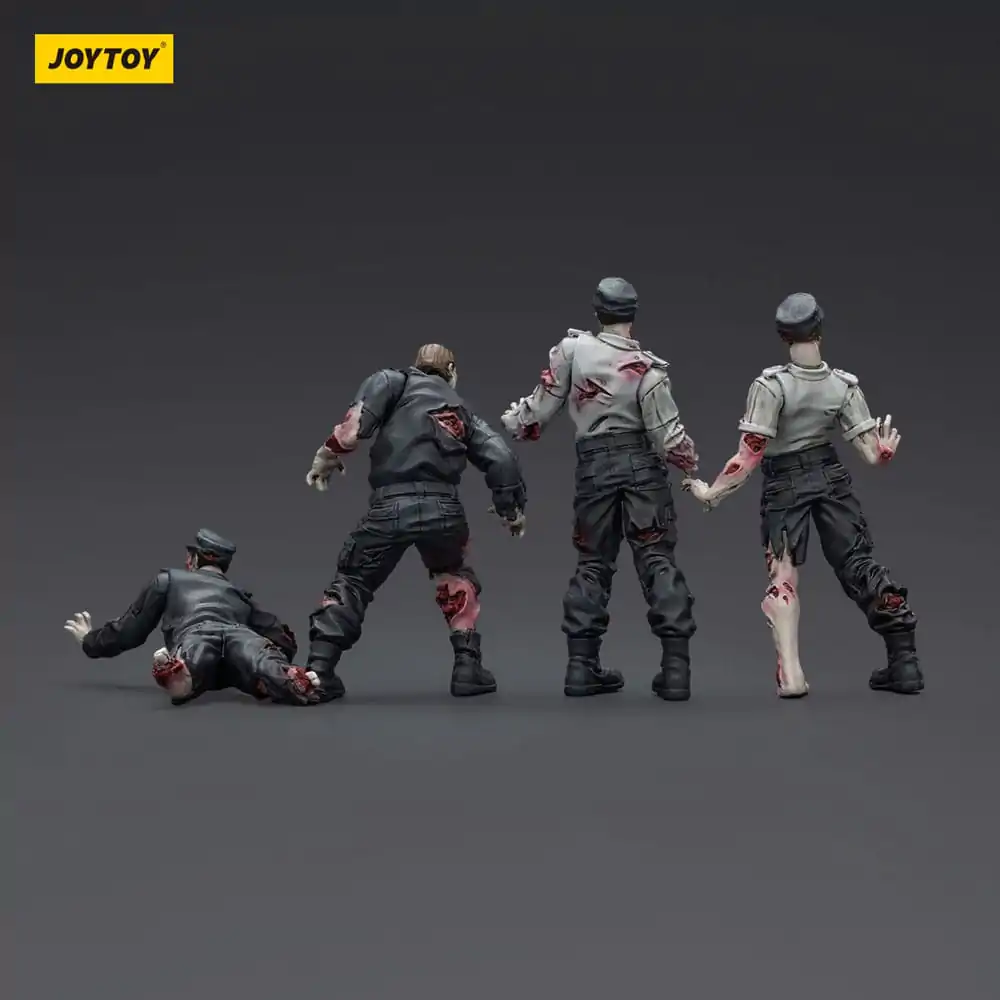 Zombie Dark Source Security Guards  4 db-os akciófigura csomag 8 cm termékfotó