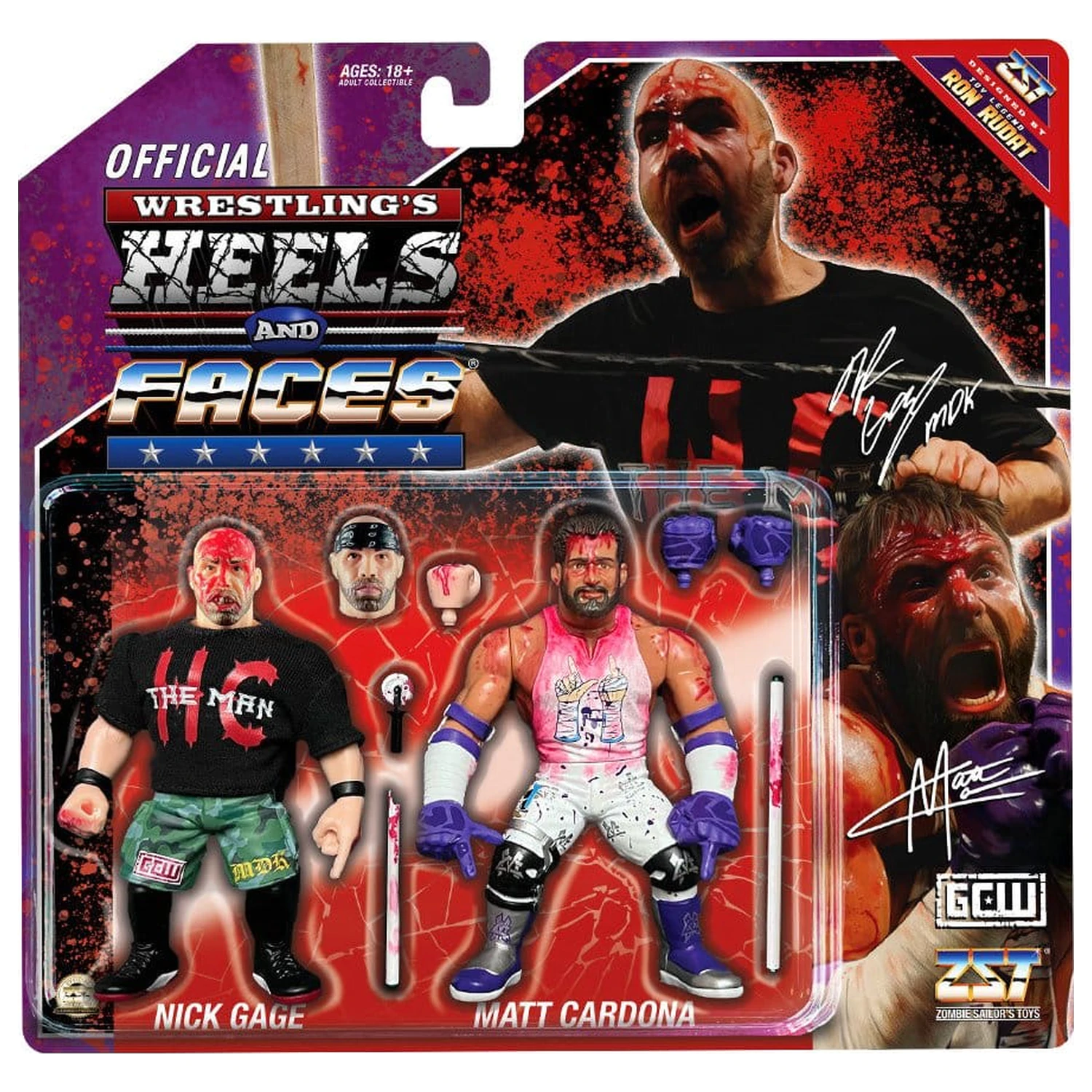 Zombie Sailor's Toys Nick Gage vs. Matt Cardona 2 db-os akciófigura csomag 11 cm termékfotó