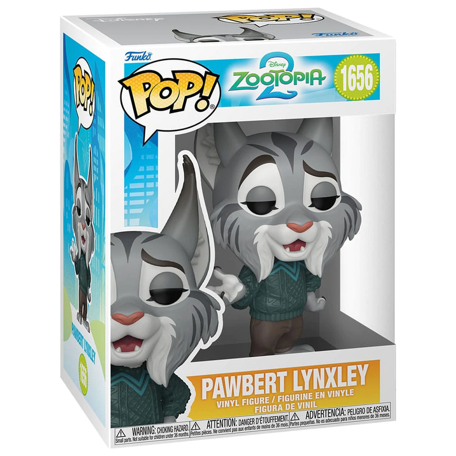 Zootopia 2 Funko POP! Movies Vinyl figura Pawbert Lynxley 9 cm termékfotó
