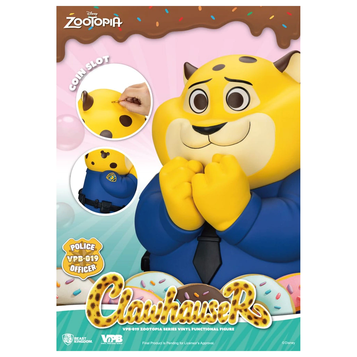 Zootopia Clawhauser Vinyl persely 40 cm termékfotó