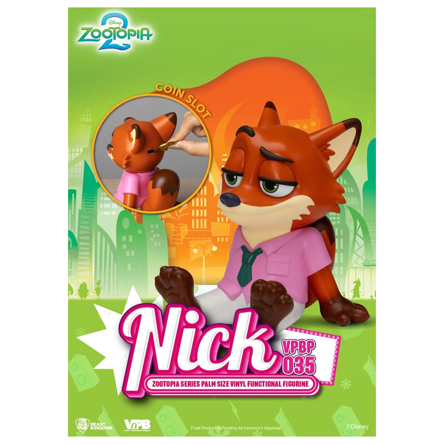 Zootopia Nick Vinyl persely 15 cm termékfotó