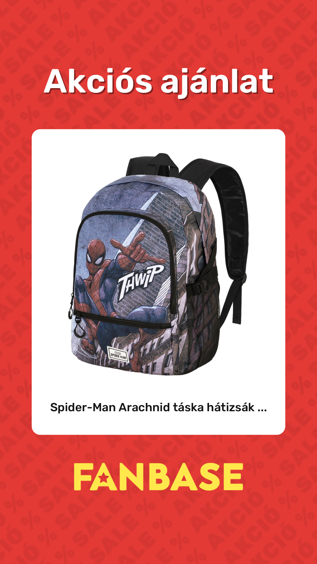 Akciós ajánlat: Spider-Man Arachnid táska hátizsák ...