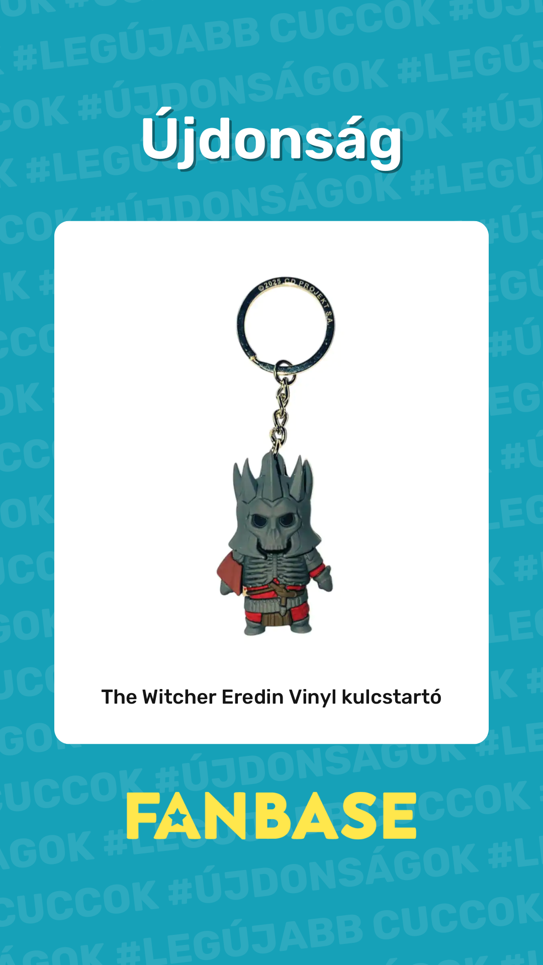 Újdonság: The Witcher Eredin Vinyl kulcstartó