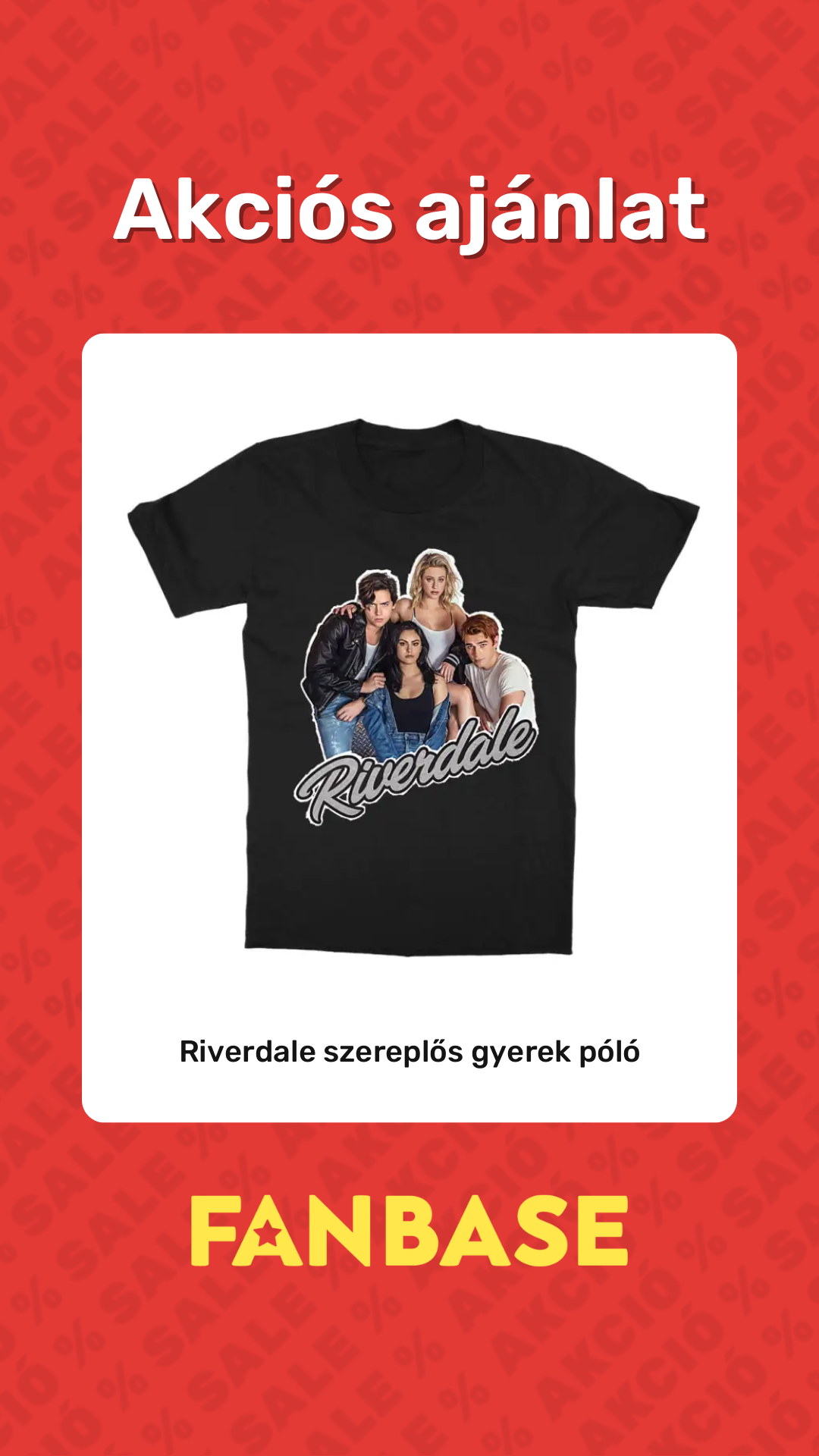 Akciós ajánlat: Riverdale szereplős gyerek póló
