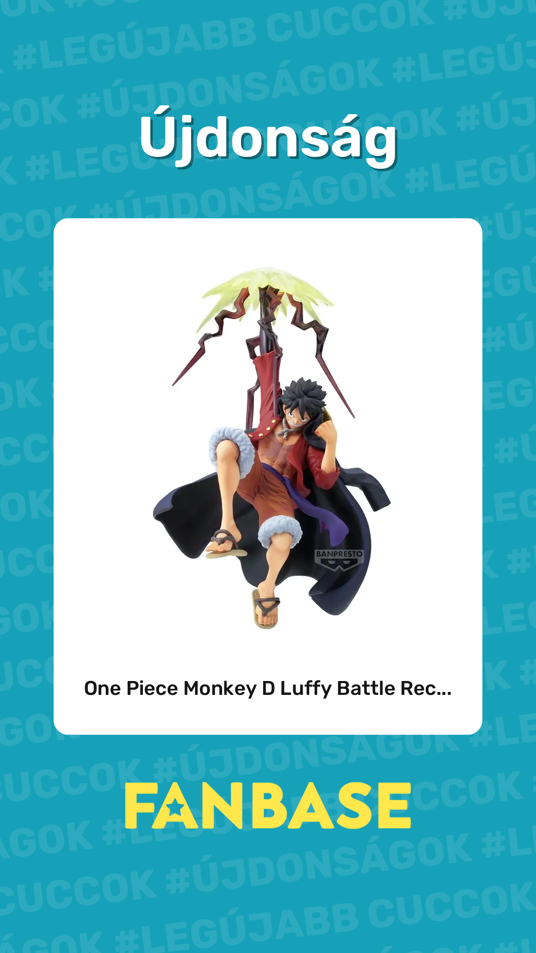 Újdonság: One Piece Monkey D Luffy Battle Rec...