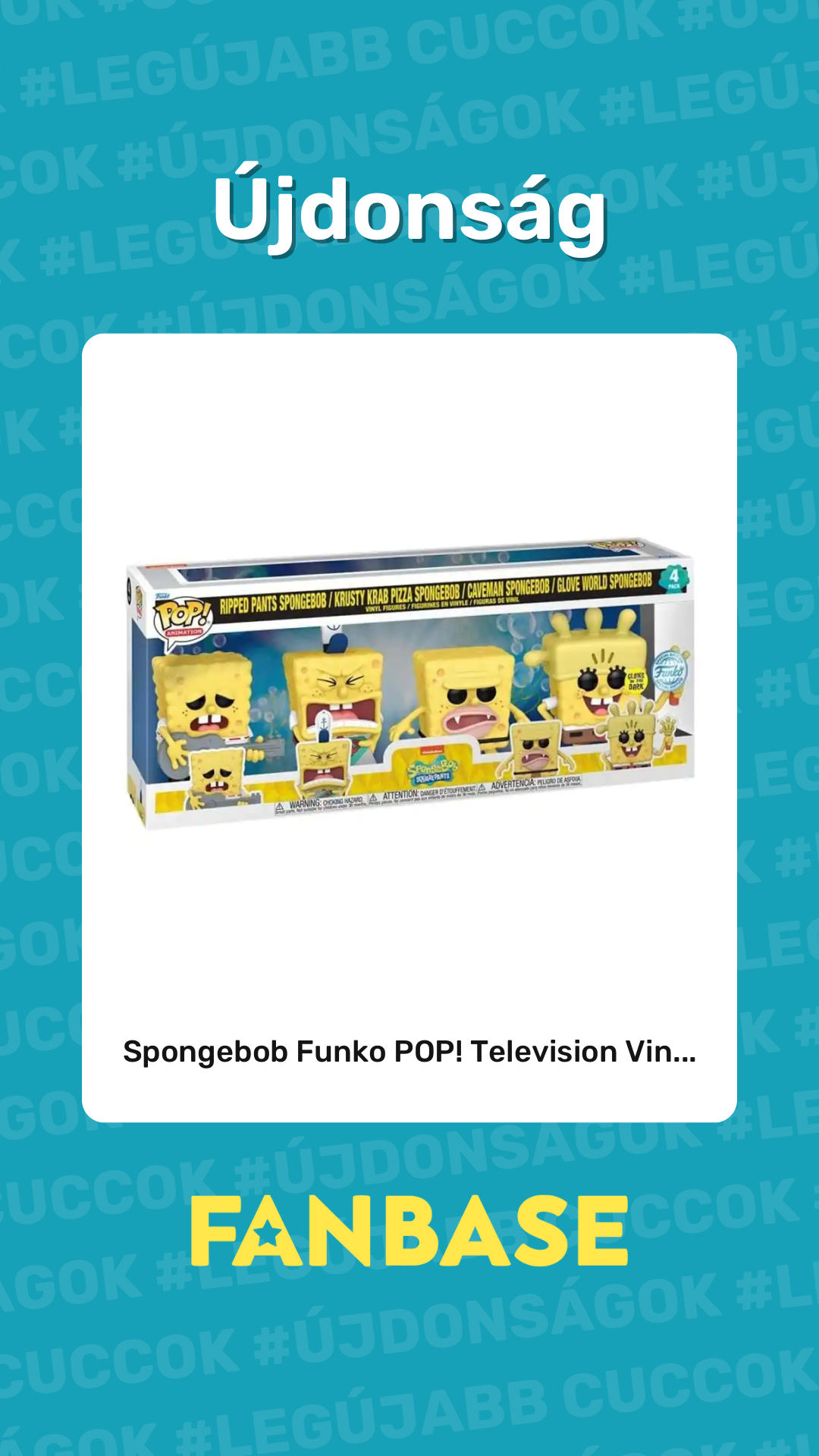 Újdonság: Spongebob Funko POP! Television Vin...