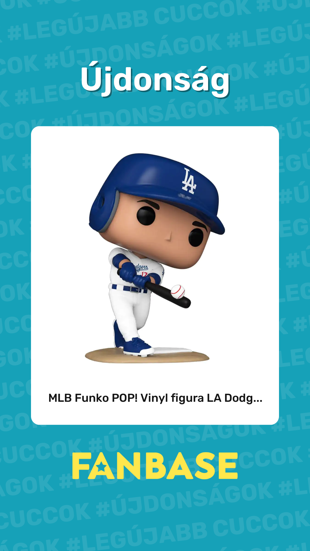Újdonság: MLB Funko POP! Vinyl figura LA Dodg...