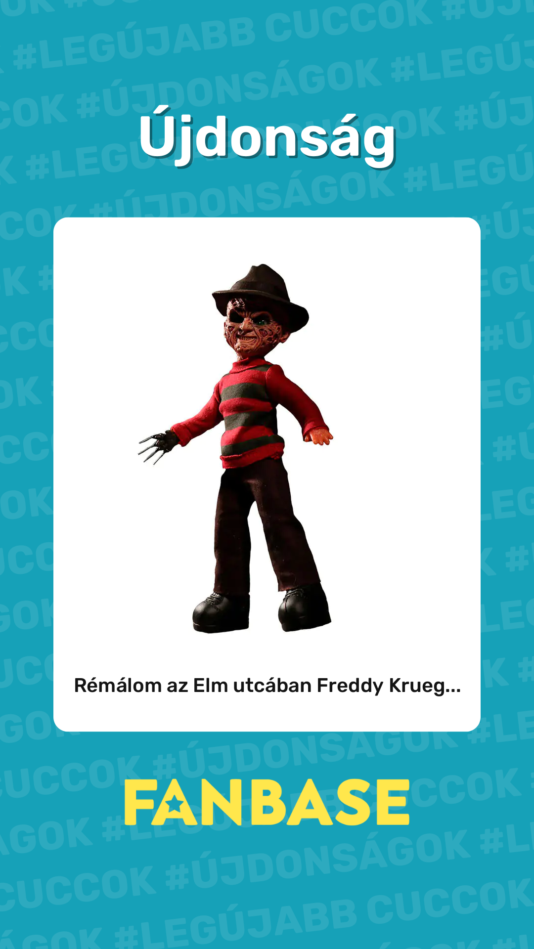 Újdonság: Rémálom az Elm utcában Freddy Krueg...