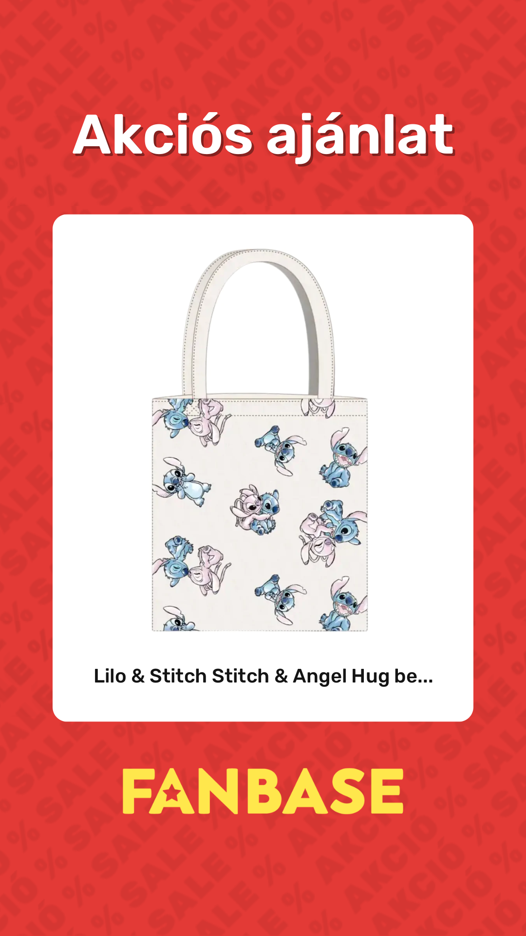 Akciós ajánlat: Lilo & Stitch Stitch & Angel Hug be...