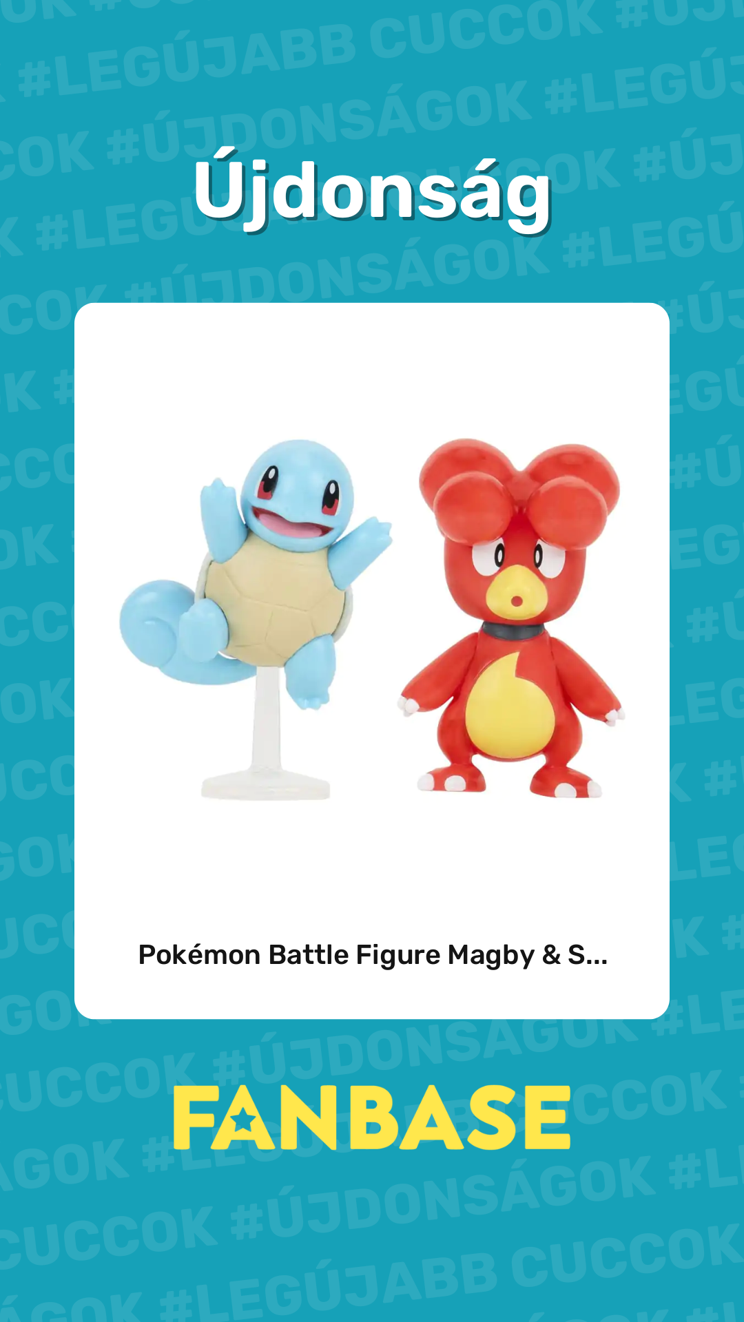 Újdonság: Pokémon Battle Figure Magby & S...