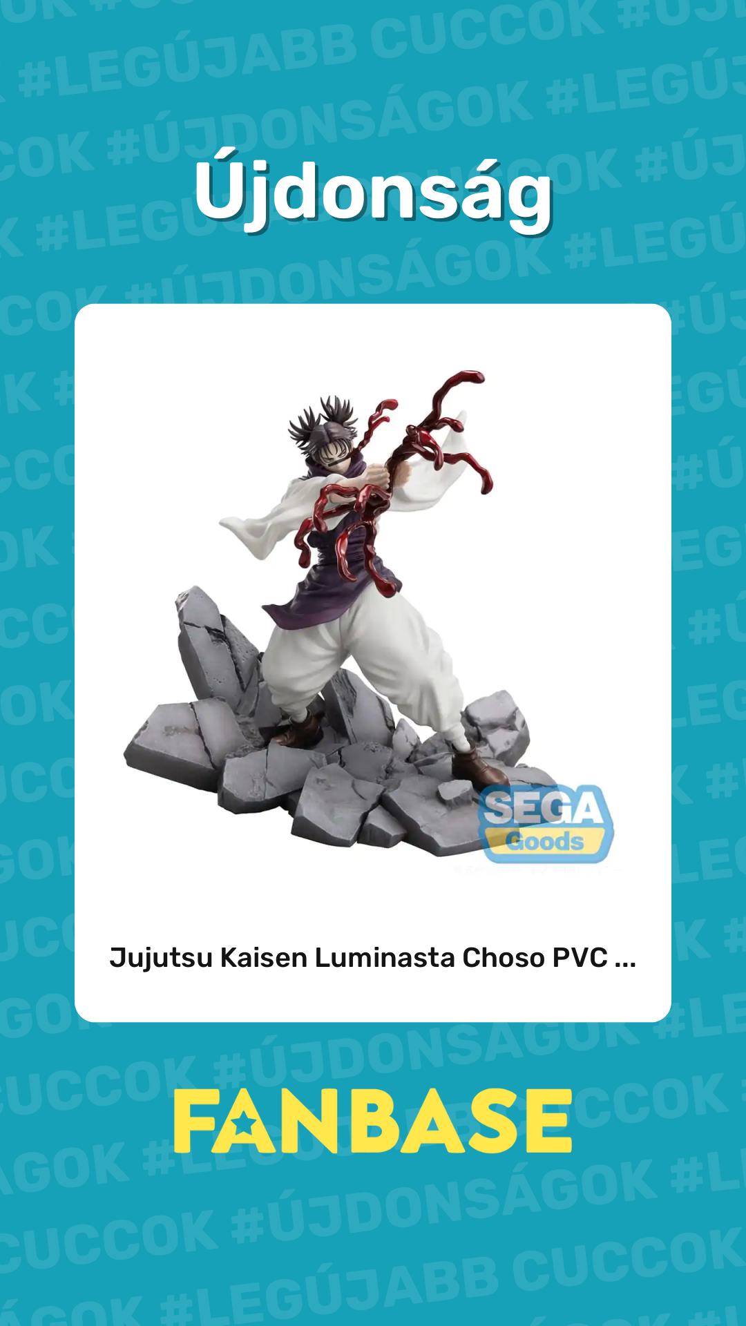 Újdonság: Jujutsu Kaisen Luminasta Choso PVC ...