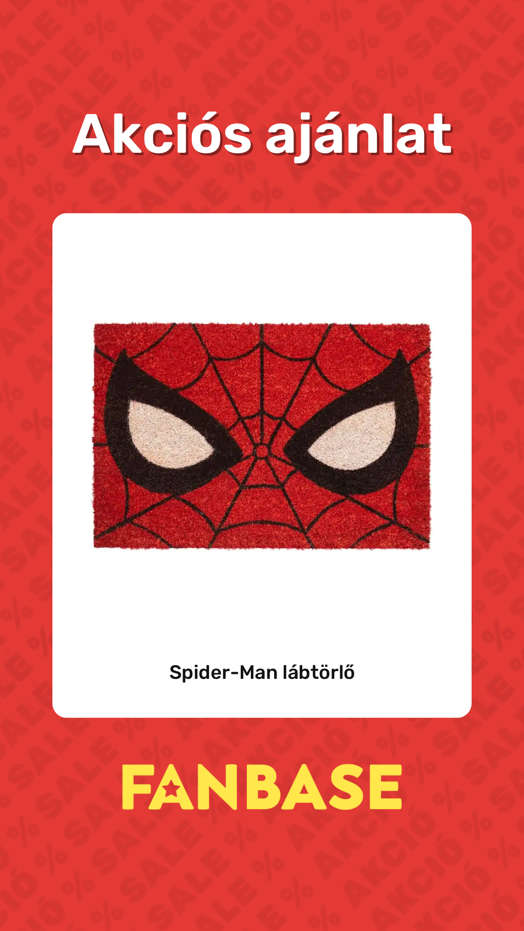 Akciós ajánlat: Spider-Man lábtörlő