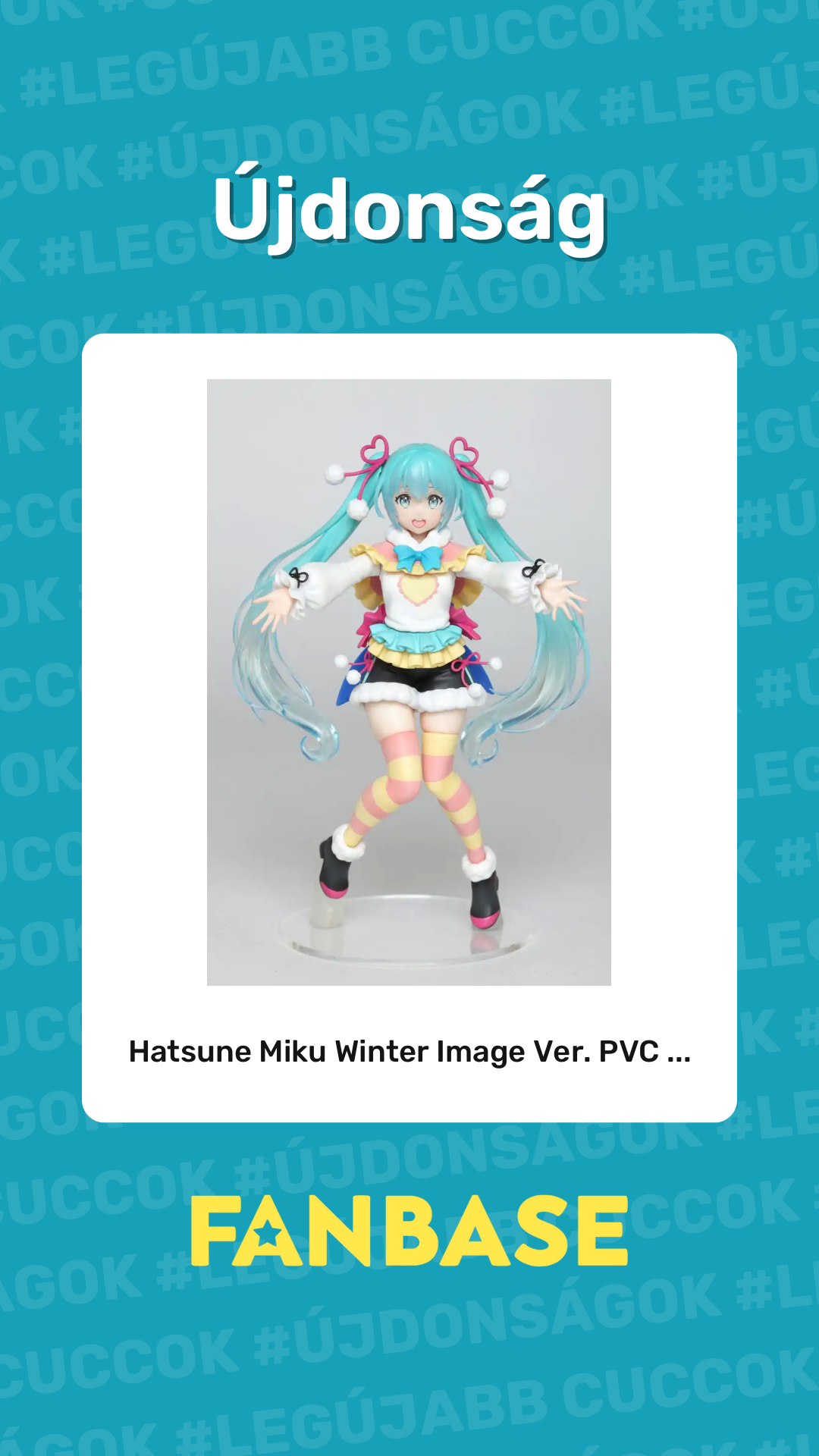 Újdonság: Hatsune Miku Winter Image Ver. PVC ...