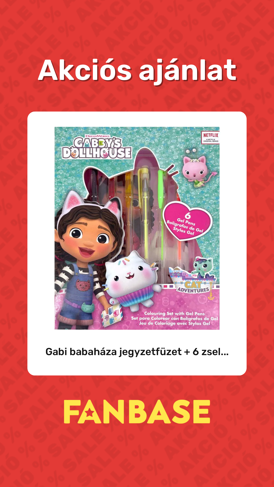 Akciós ajánlat: Gabi babaháza jegyzetfüzet + 6 zsel...
