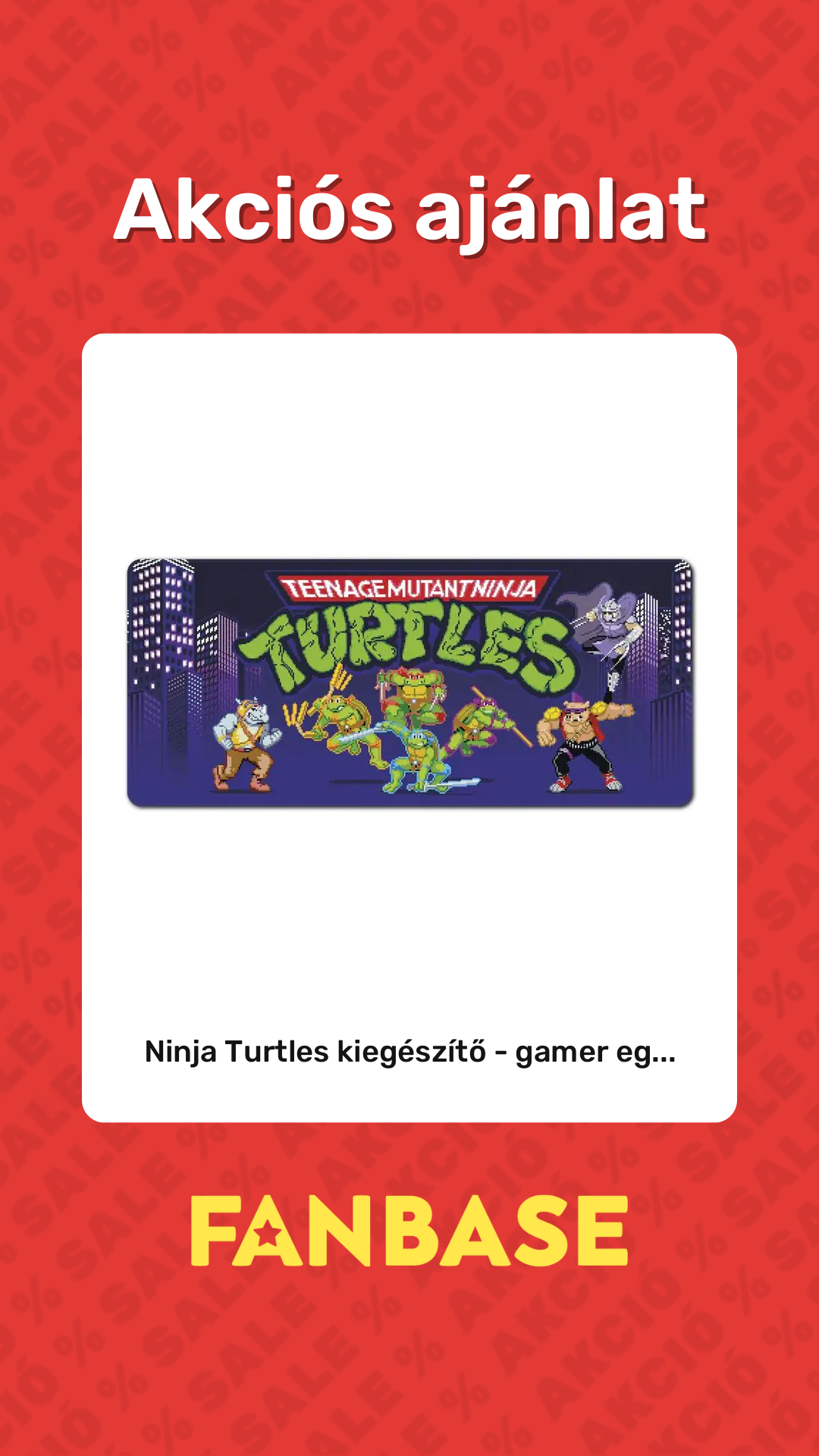 Akciós ajánlat: Ninja Turtles kiegészítő - gamer eg...