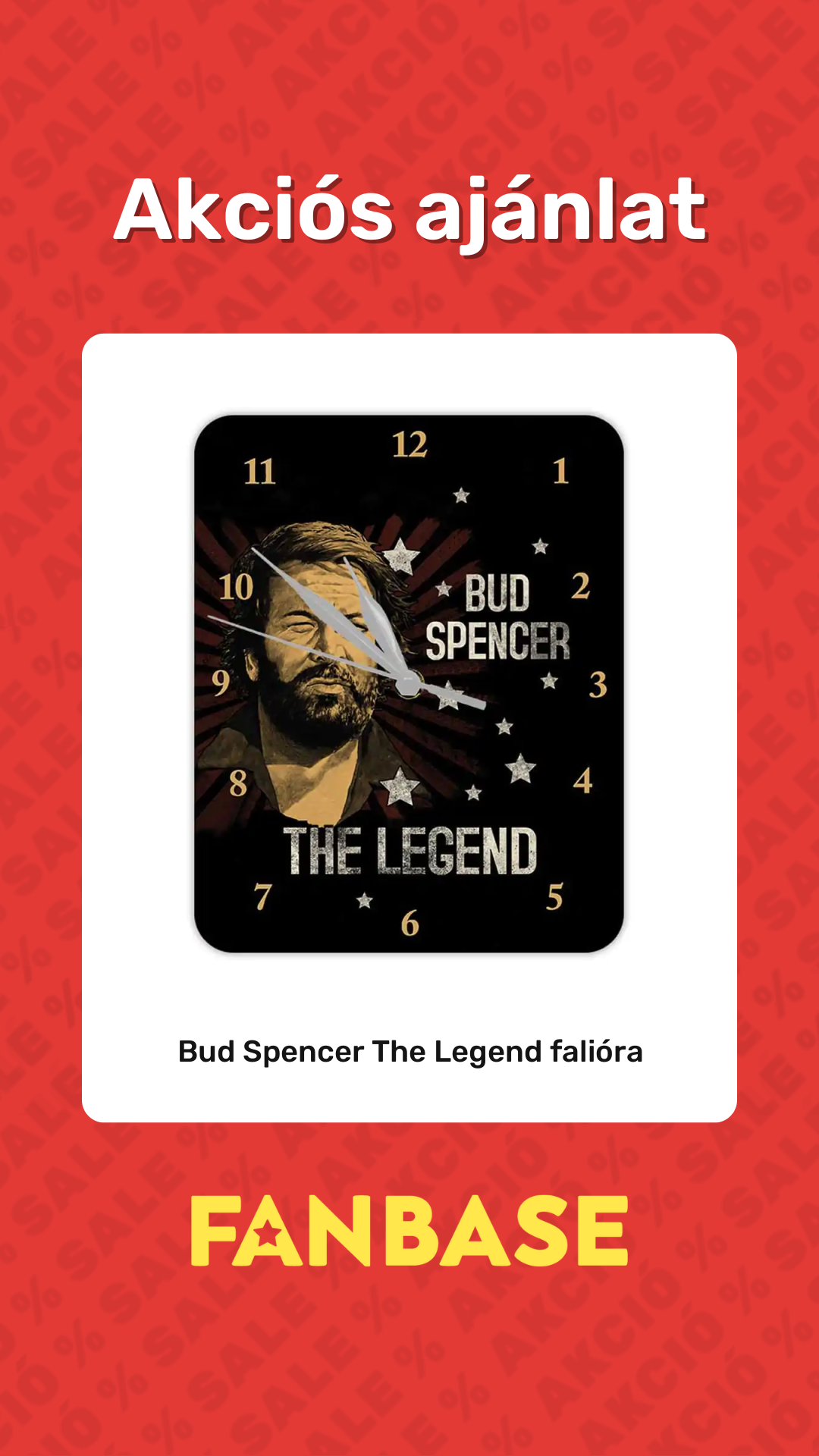 Akciós ajánlat: Bud Spencer The Legend falióra
