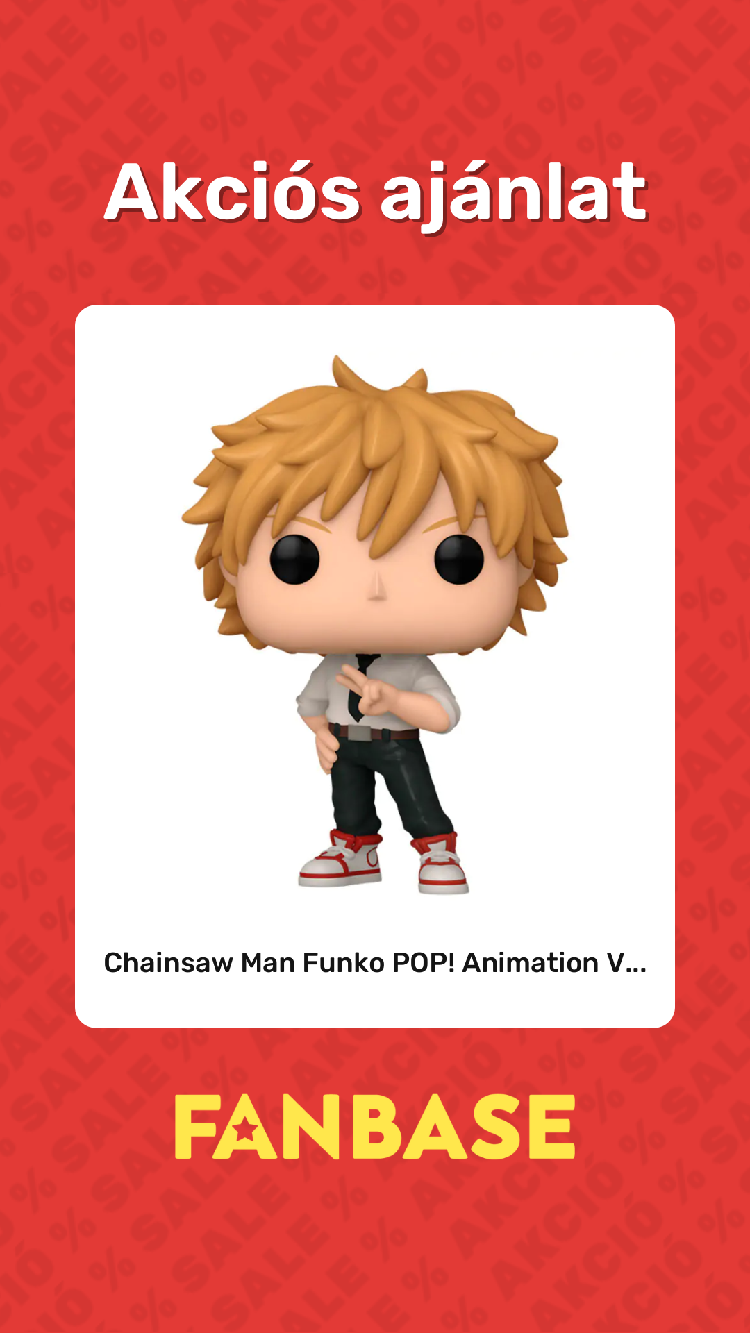 Akciós ajánlat: Chainsaw Man Funko POP! Animation V...