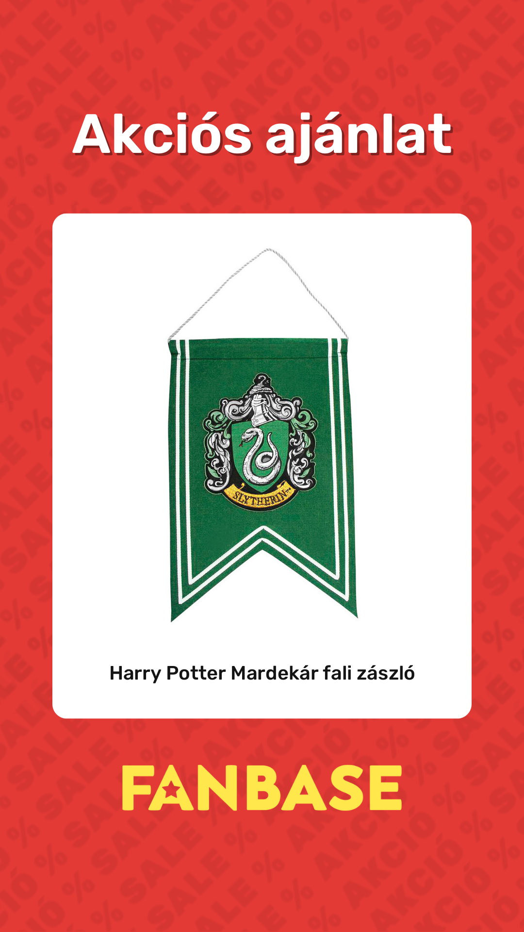Akciós ajánlat: Harry Potter Mardekár fali zászló