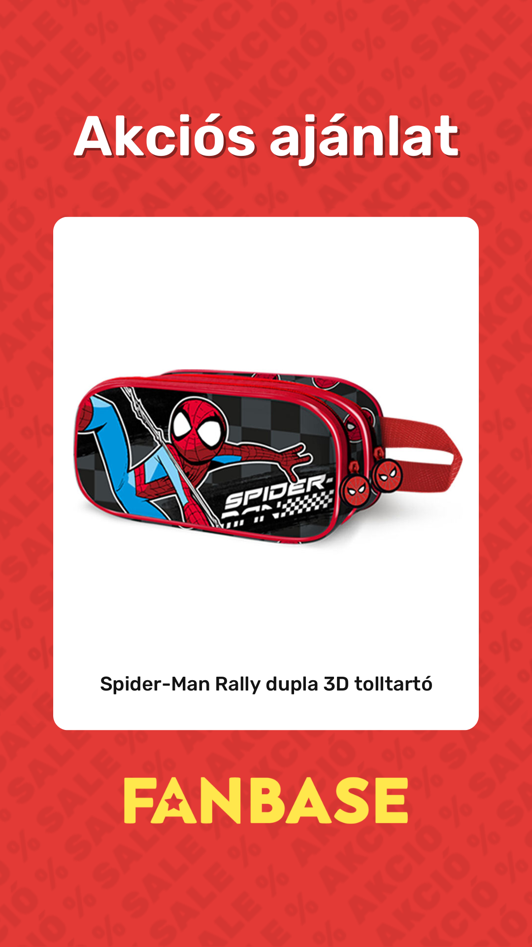 Akciós ajánlat: Spider-Man Rally dupla 3D tolltartó