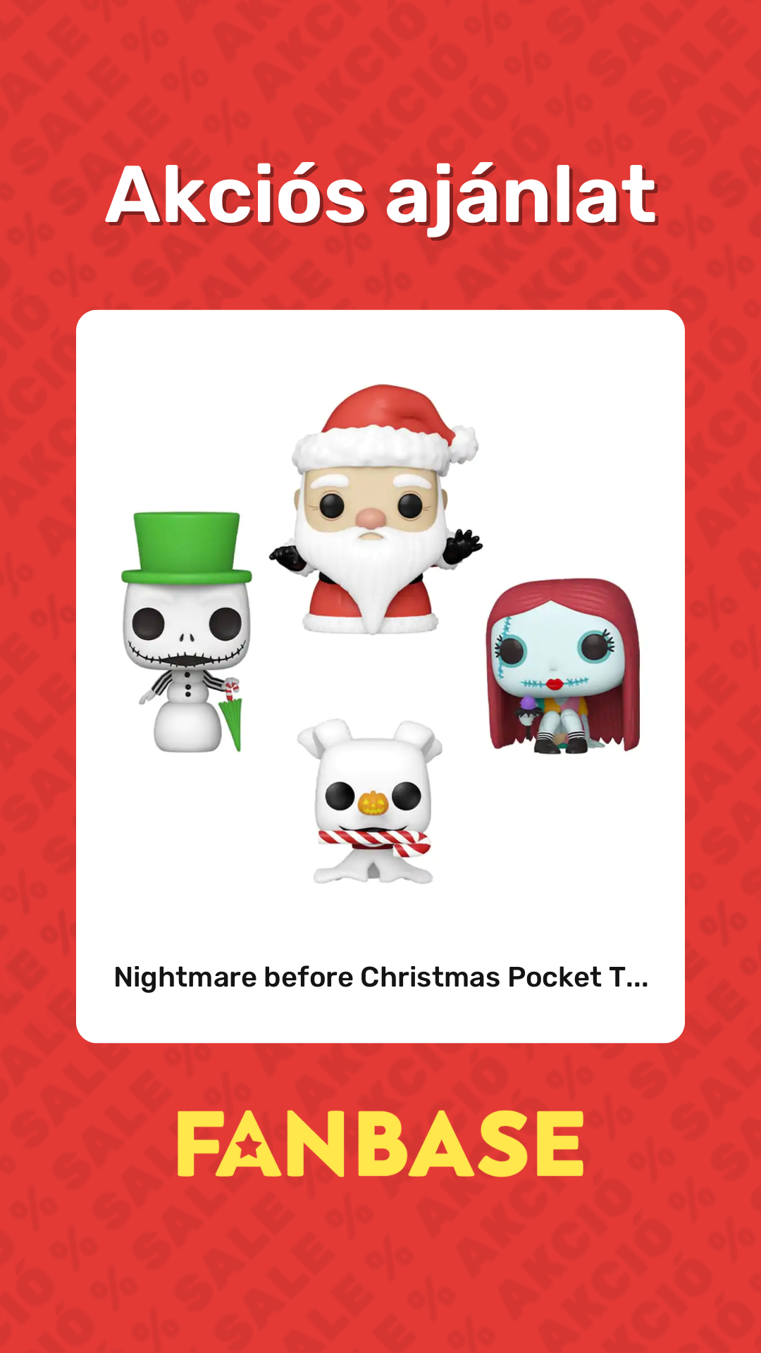 Akciós ajánlat: Nightmare before Christmas Pocket T...